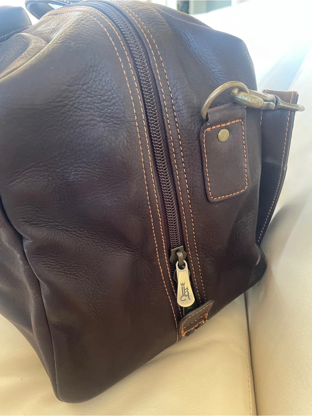 ⛳️ Links Kings - Castle Pines Invitational Classic Dark Brown Leather Duffel Bag